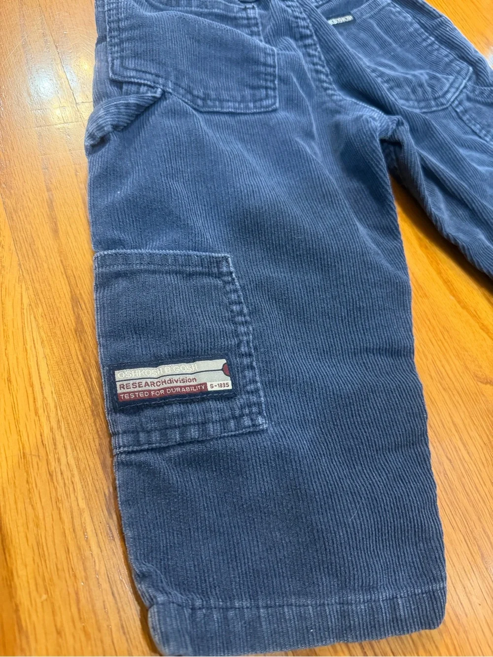 Vintage Osh Kosh Kids Corduroy Pull-On Pants - Navy